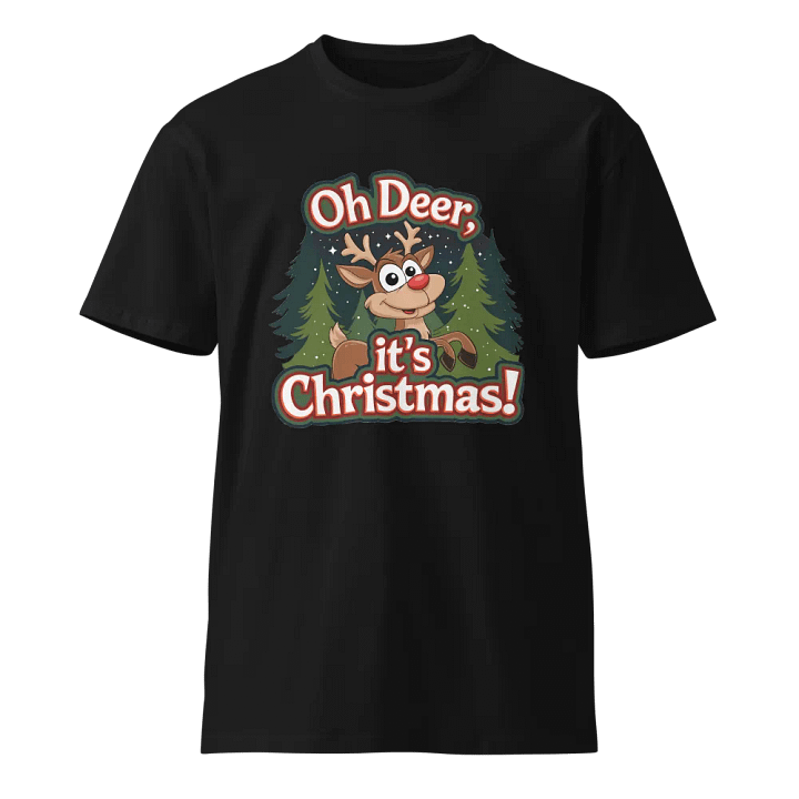 Festive Reindeer Christmas T-Shirt product image (1)