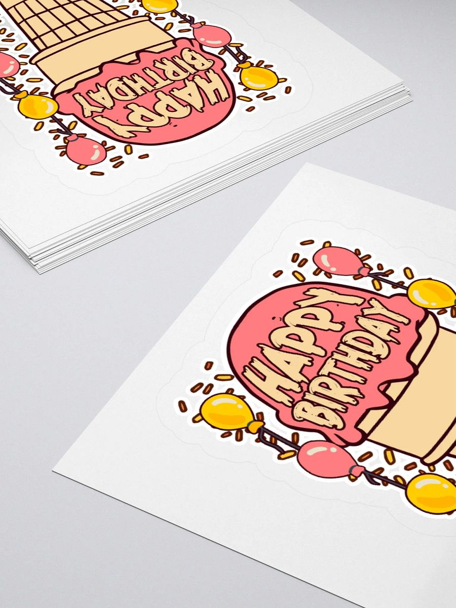 Happy Birthday (Ice Cream Cone) Sticker product image (4)