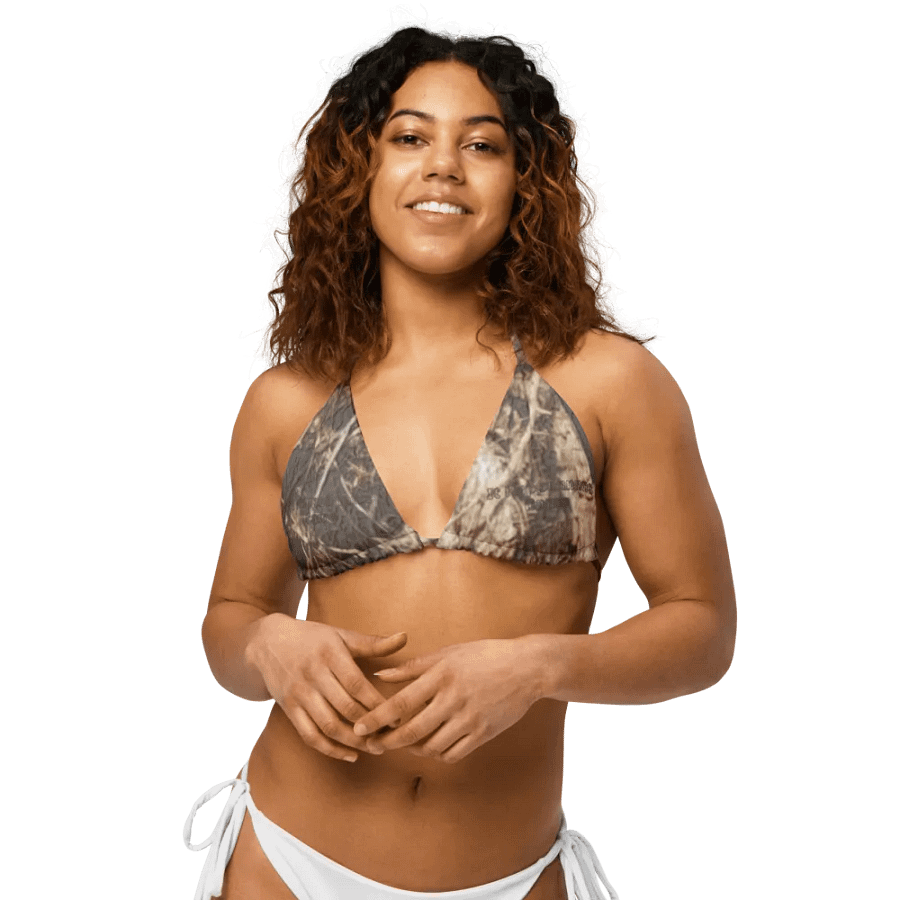 Recycled Padded String Bikini Top - Dead Split - It Happennnns Camo product image (10)