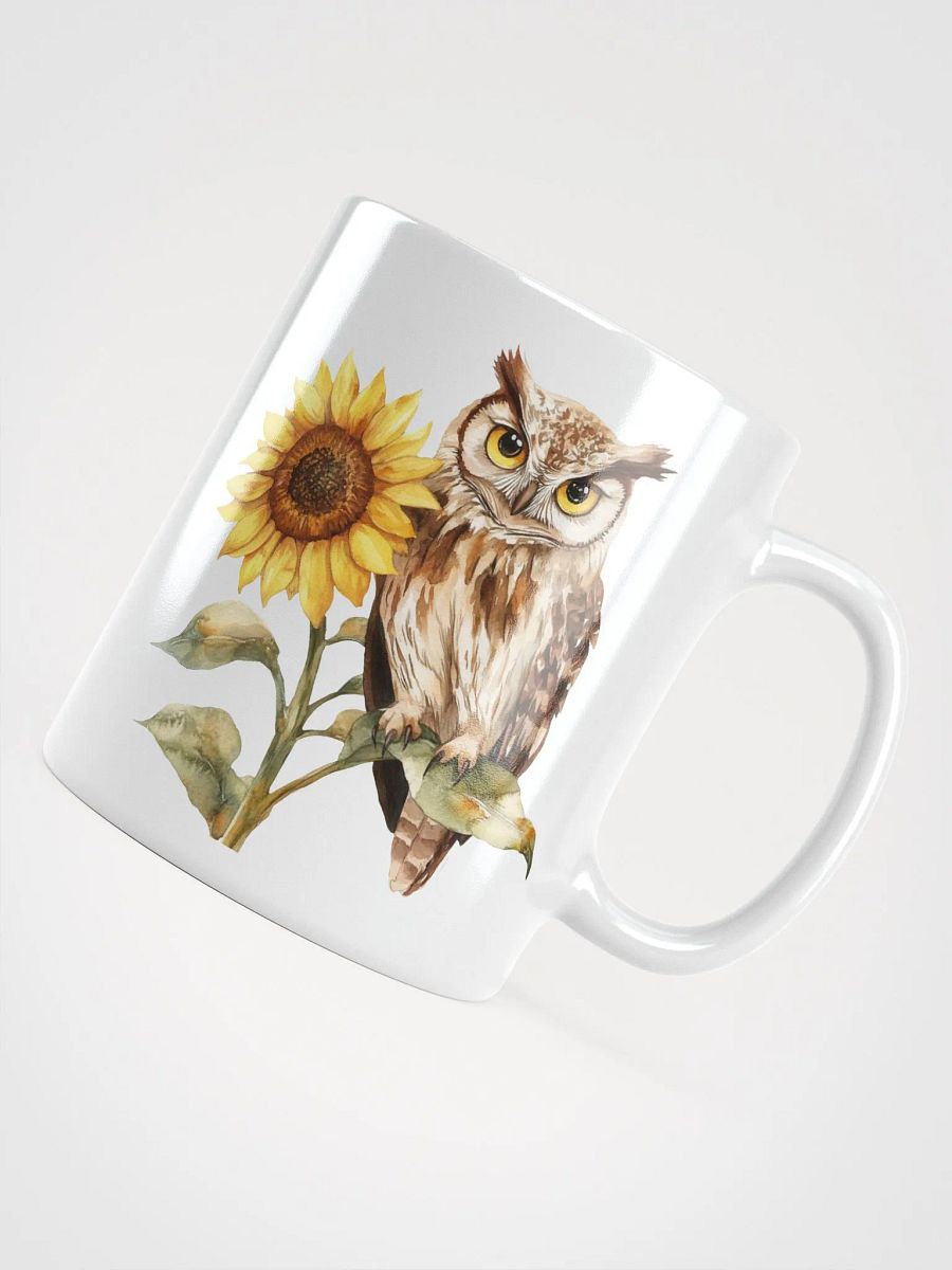 Owl and Sunflower Symphony Mug product image (10)
