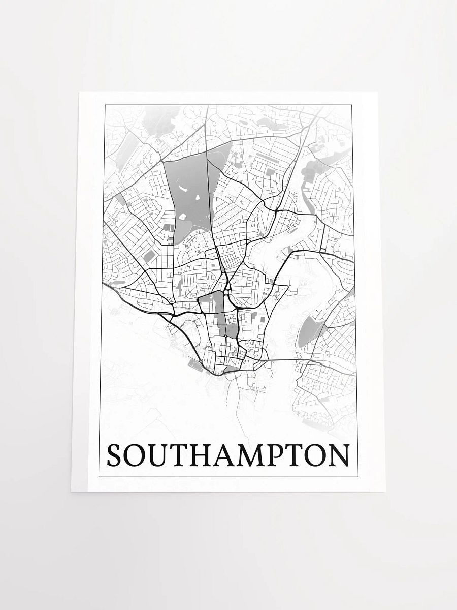 Southampton, England, city map print product image (17)