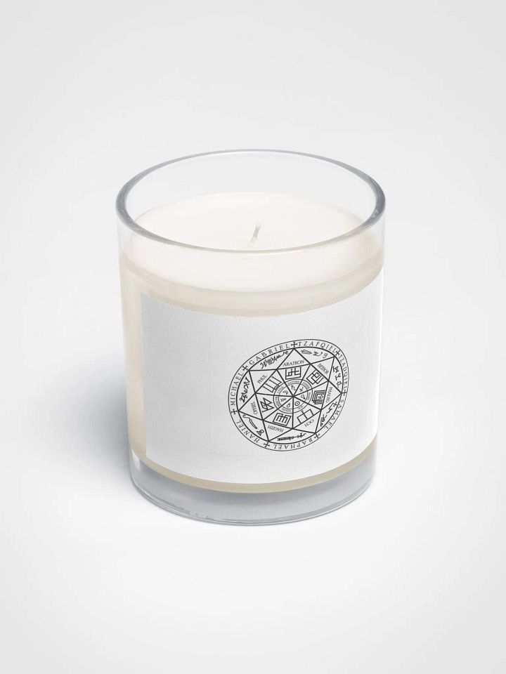 Sigil of the 7 Archangels - white candle product image (2)