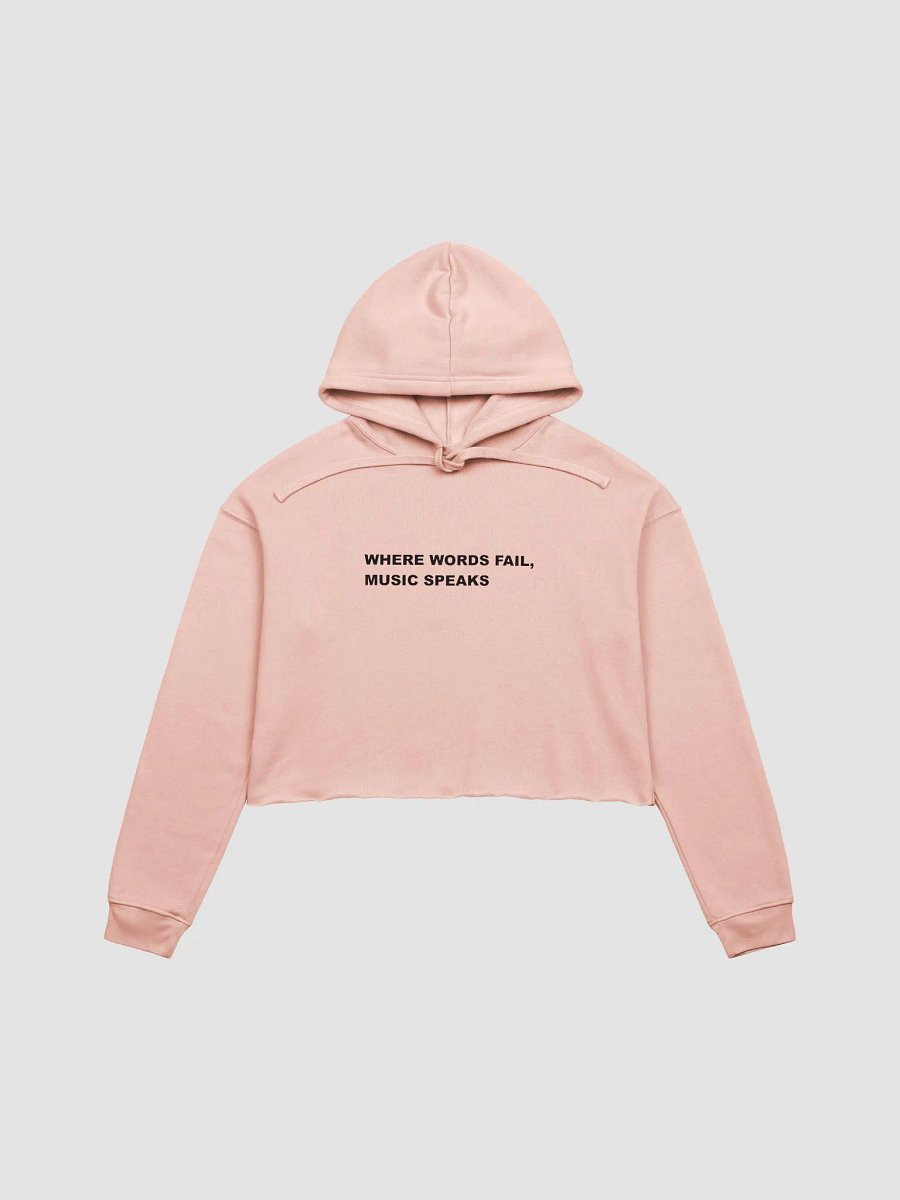 MUSIC SPEAKS WOMANS HOODIE product image (1)