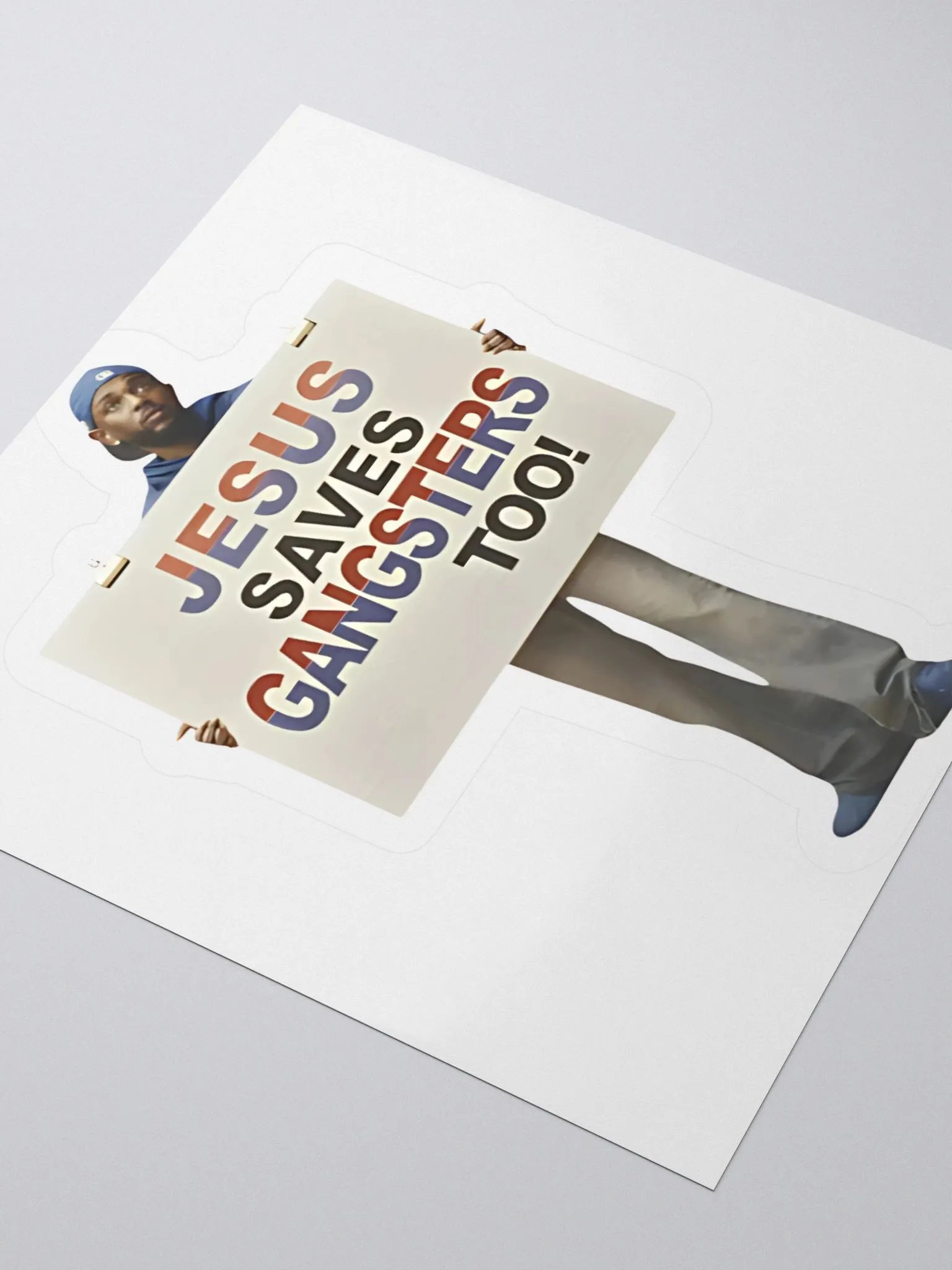 Kendrick Lamar Jesus Saves Gangsters Too Sticker product image (3)