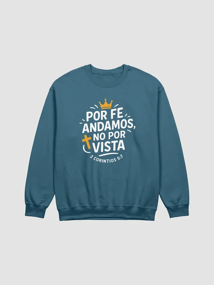 Sudadera Unisex Cuello Redondo | Por fe andamos no por vista product image (21)