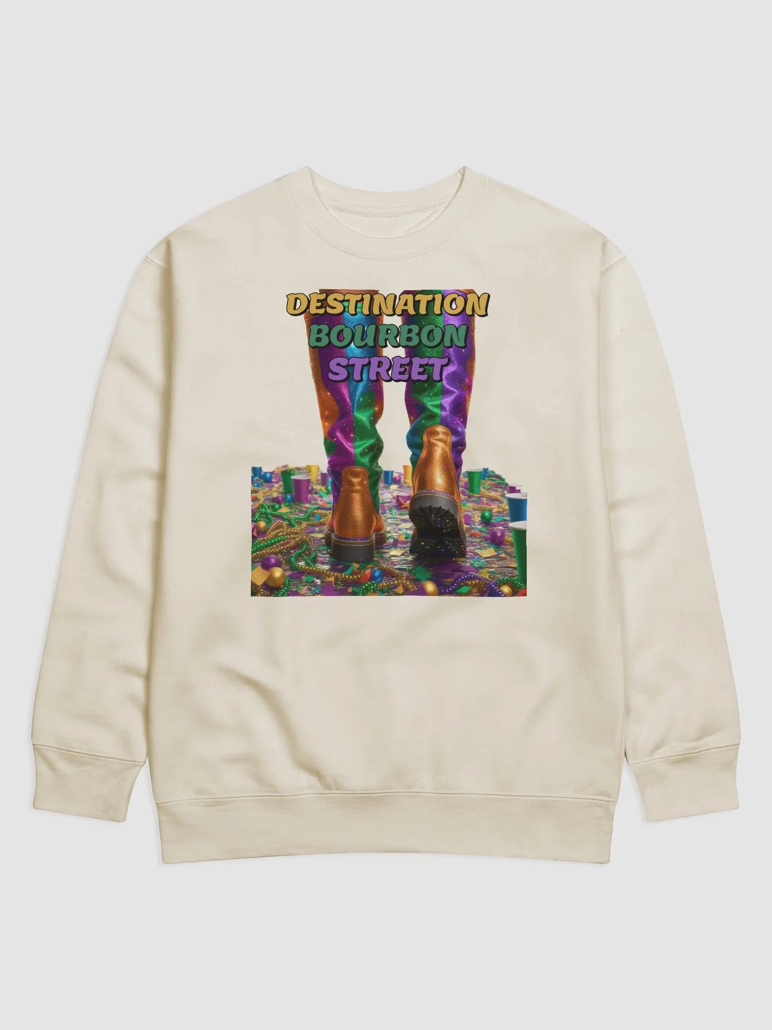 Destination Bourbon Street - Funny Mardi Gras Sweatshirt product image (23)