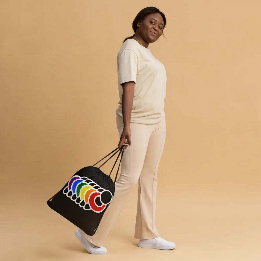 PRIDE - Rainbow Logo (Drawstring Bag) product image (3)