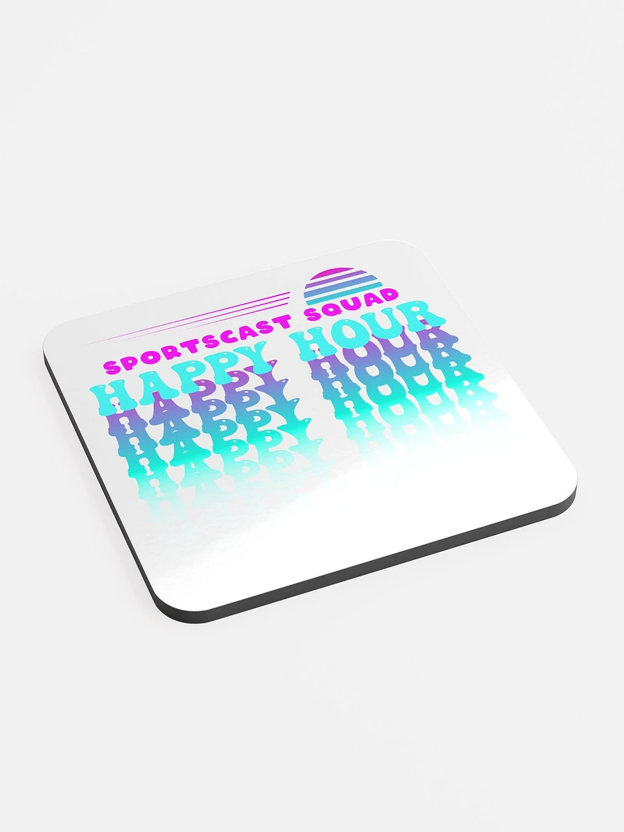 HAPPY HOUR VIBES GLOSSED CORK COASTER product image (2)