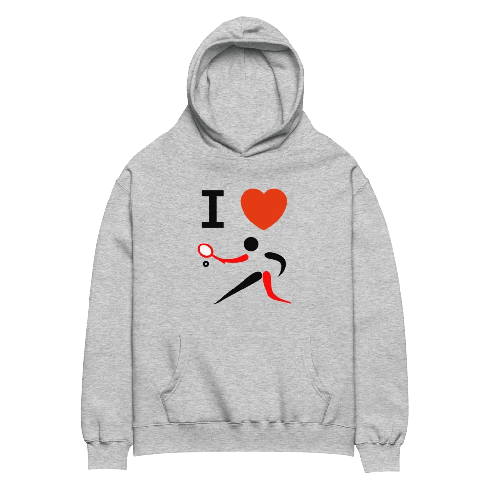 I Love Tennis Hoodie product image (2)
