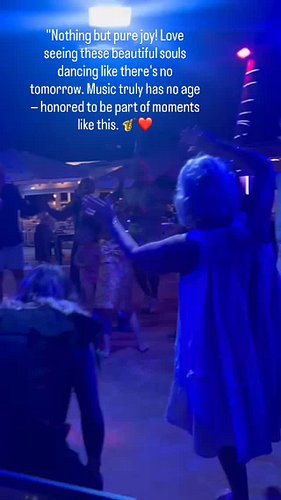 “Nothing but pure joy! Love seeing these beautiful souls dancing like there’s no tomorrow. Music truly has no age — honored t...