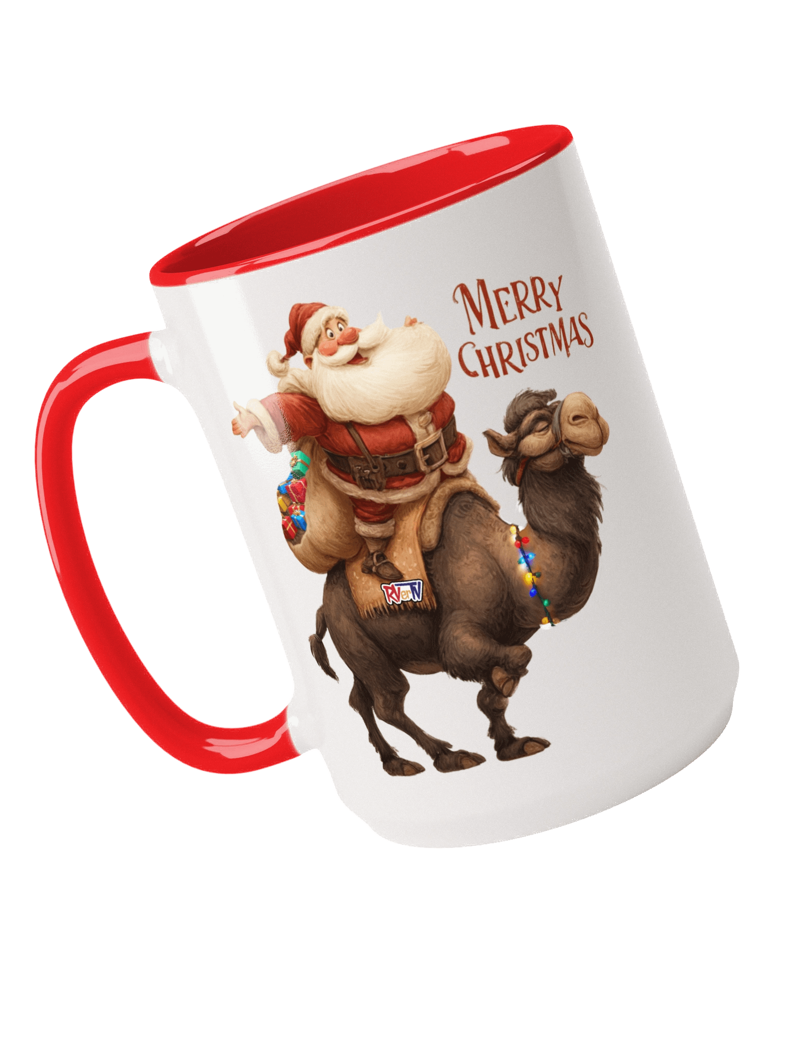 RVerTV Christmas Santa on Camel Coffee Mug product image (5)