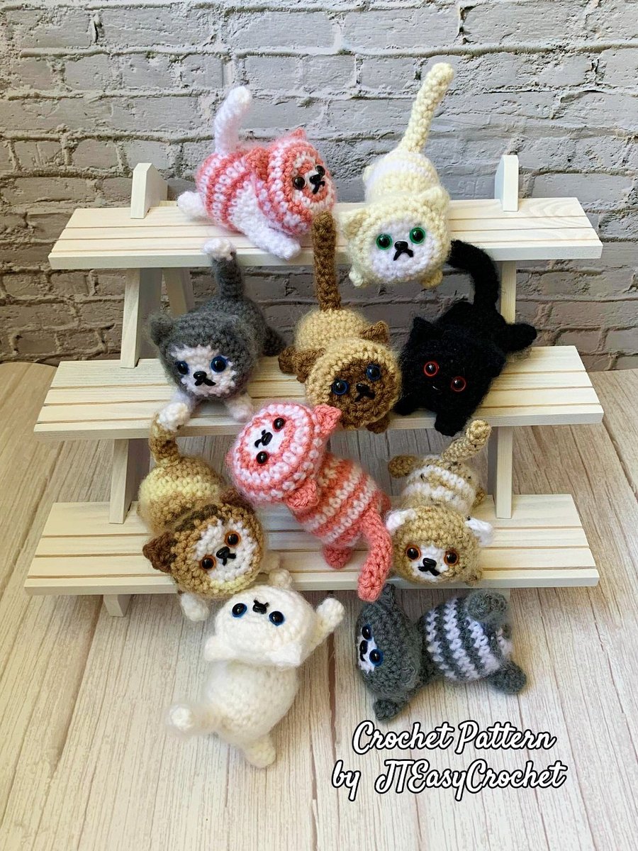 Cat Amigurumi Crochet Pattern PDF and 3 Videos product image (9)