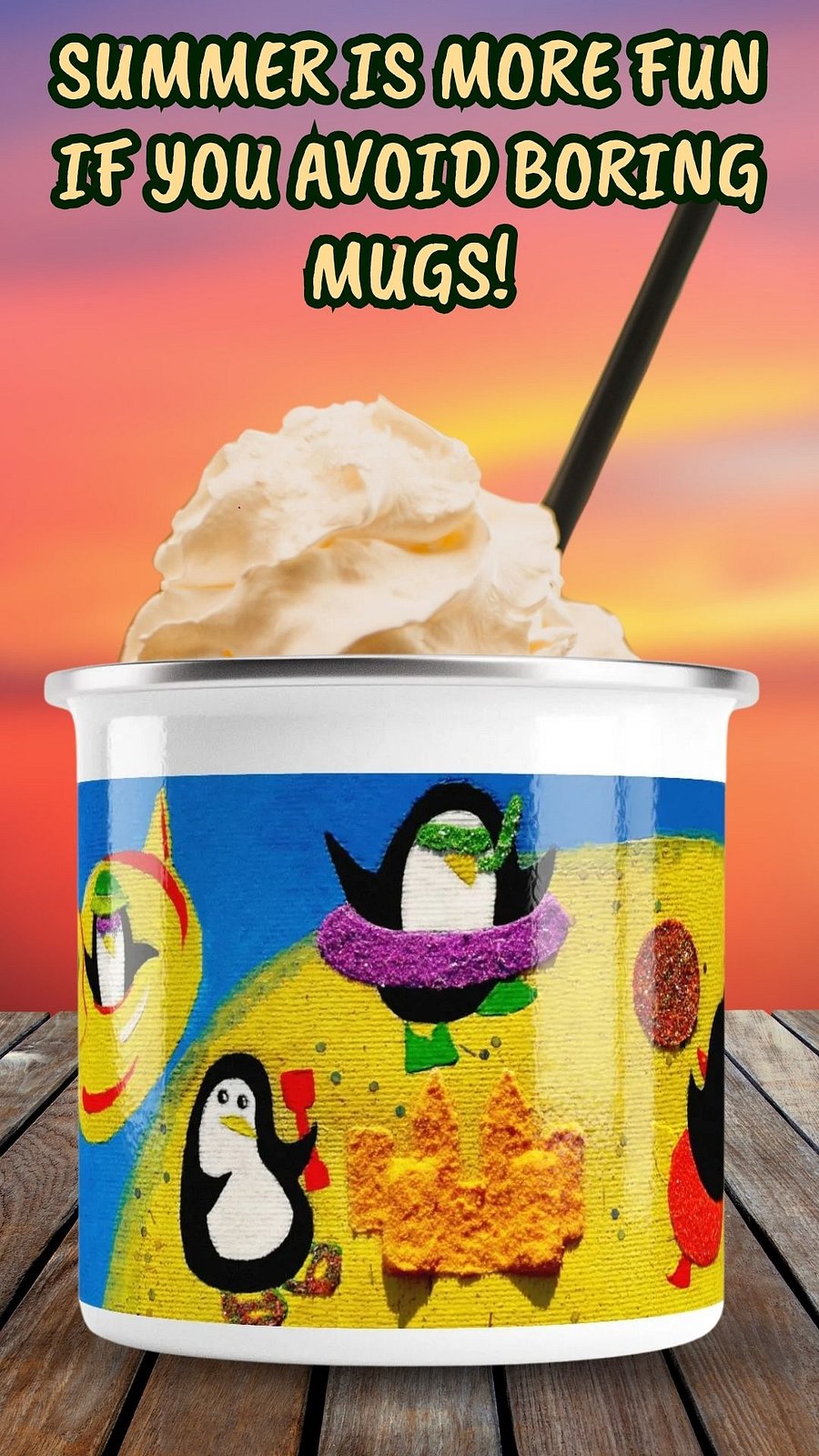 Beach Friends Enamel Mug product image (3)