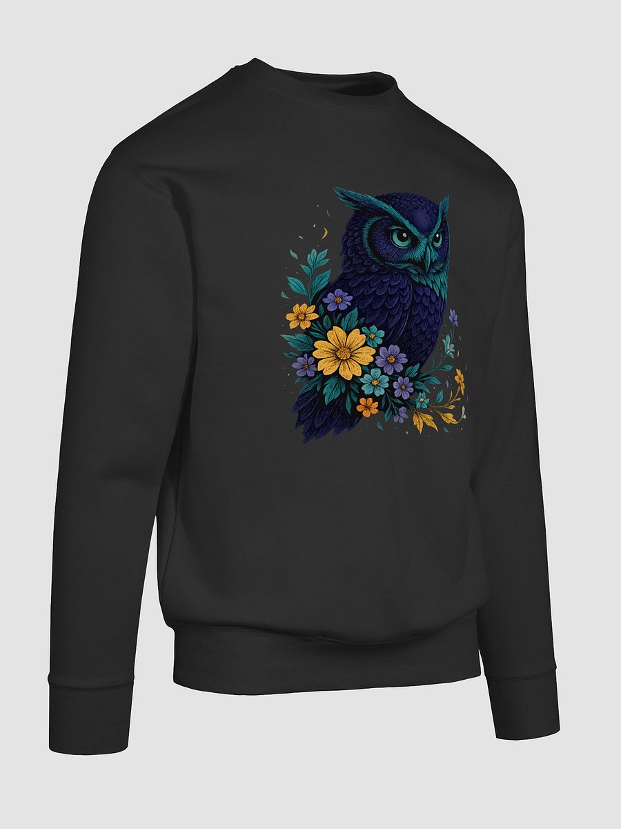 Naturecore Owl Sweatshirt With Wildflowers And Woodland Style product image (82)
