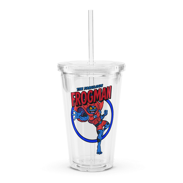 Fabulous Frogman Double Wall Clear Plastic Tumbler (16 oz) product image (1)