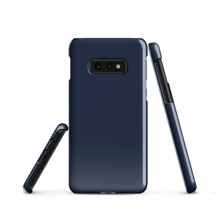 Navy Blue Solid Color Samsung® Glossy Snap Case product image (2)