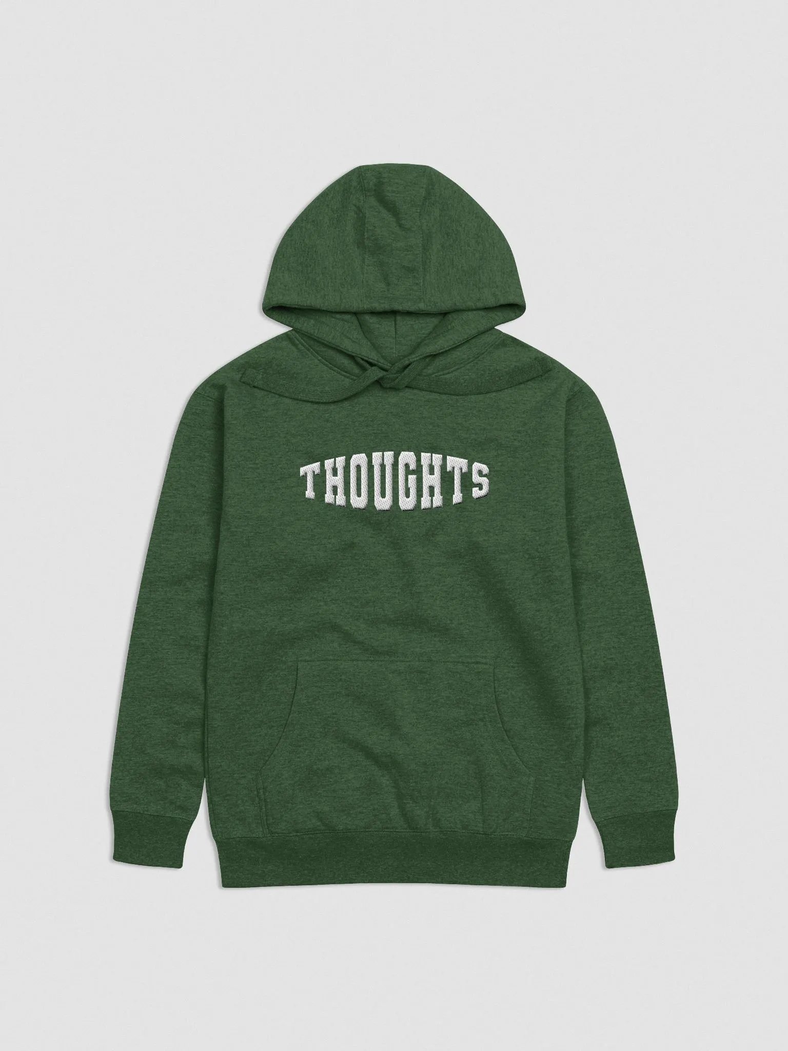 Thoughts Varsity Hoodie White Thread product image (3)