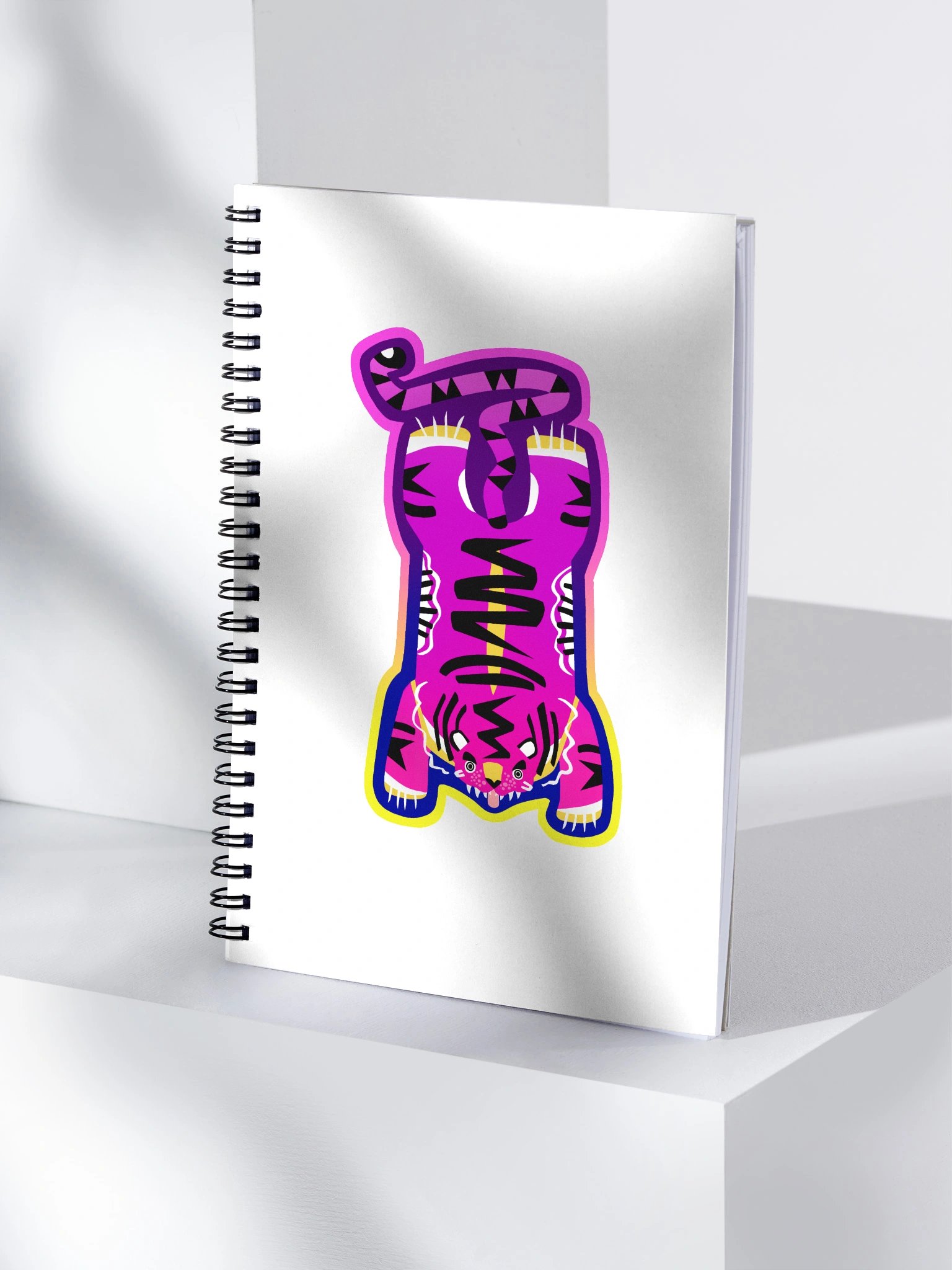 Purple and Yellow Tiger Notebook product image (4)