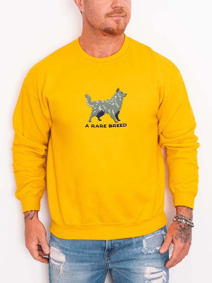 A Rare Breed Sweatshirt (Embroidered) of a Hungarian Mudi(Gray) product image (2)