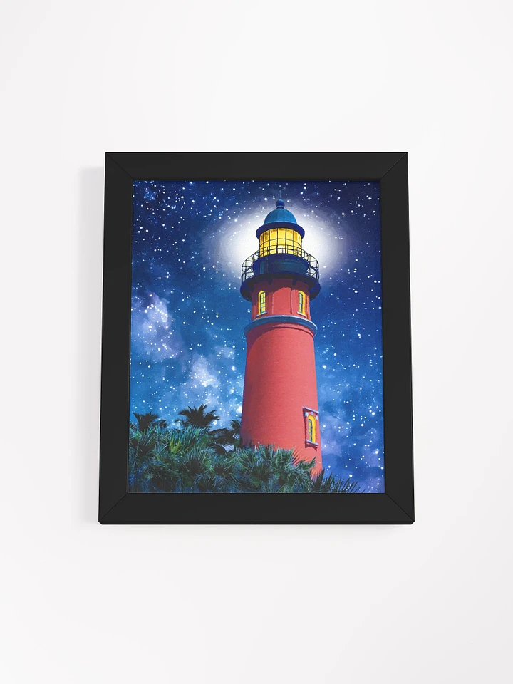 Ponce de Leon Inlet Lighthouse at Night Framed Poster product image (10)