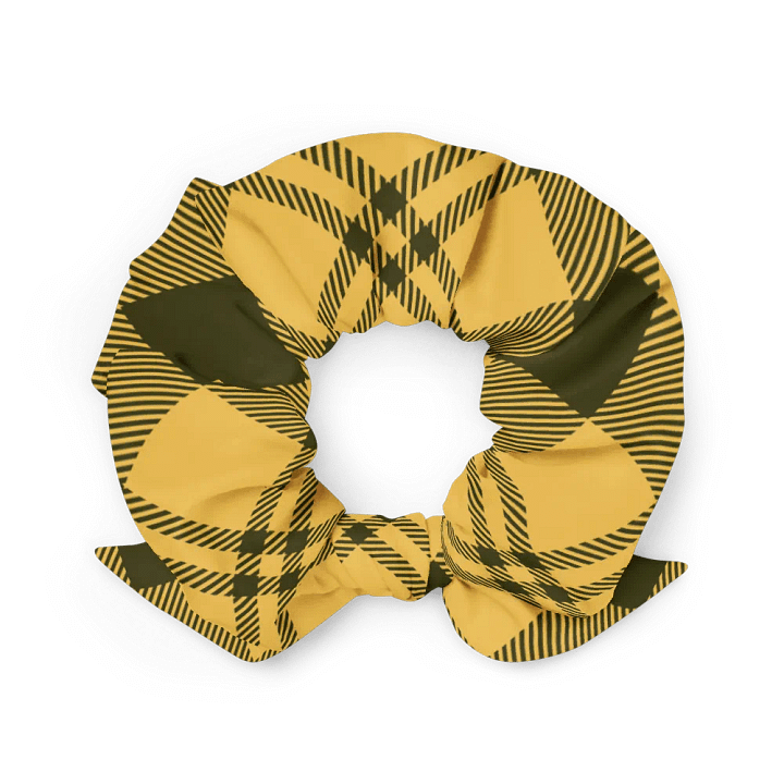 Black/Yellow Geometric All-Over Print Scrunchie product image (2)