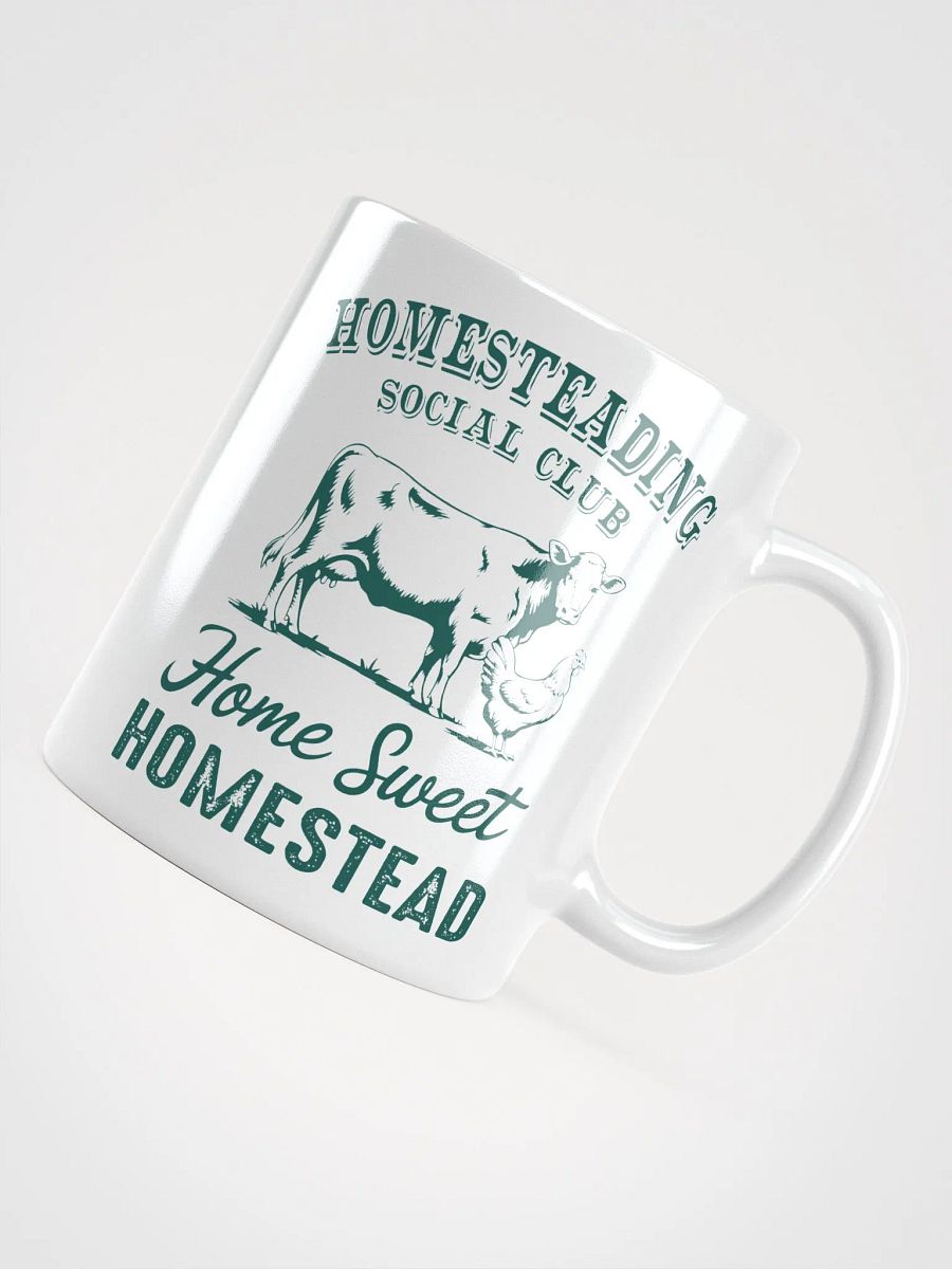Homestead Cow White Glossy Mug product image (11)