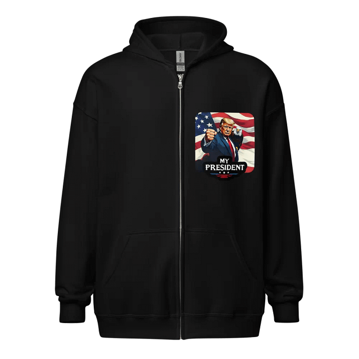 Zip Hoodie: Trump, My President, with Eagle product image (1)