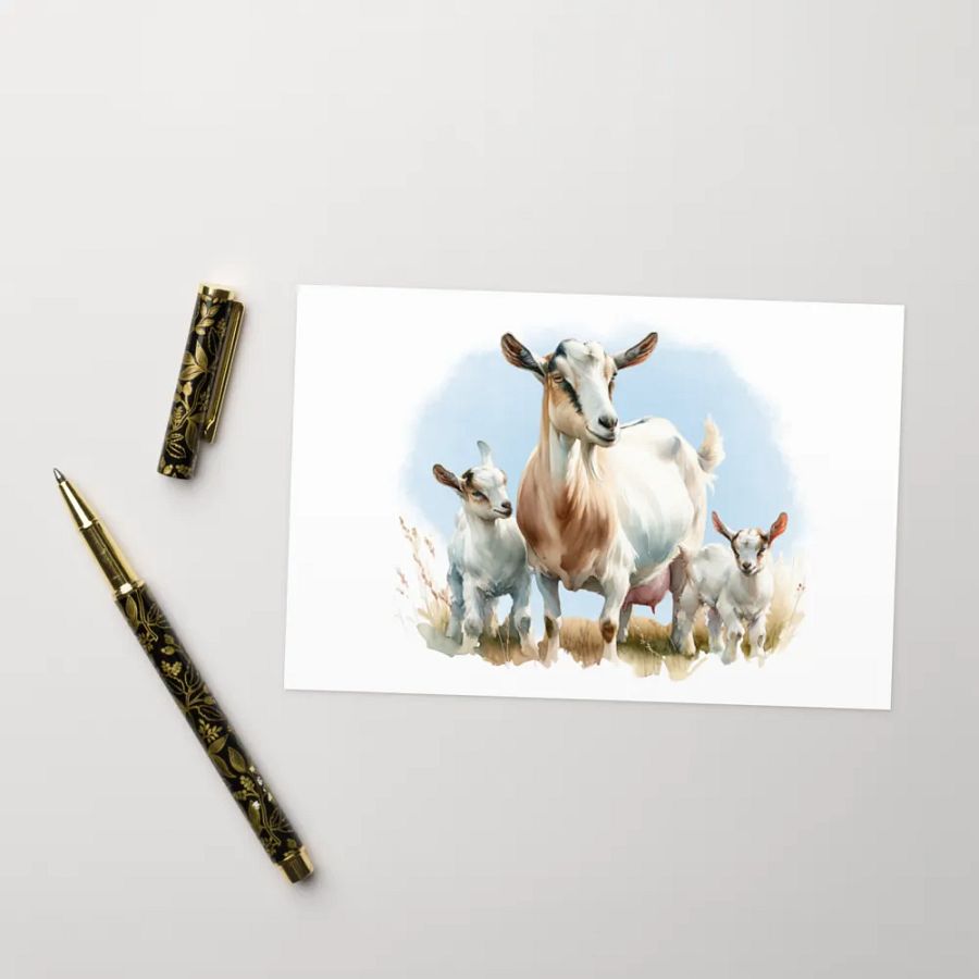 Nigerian Dwarf Mama - Greeting Card product image (8)