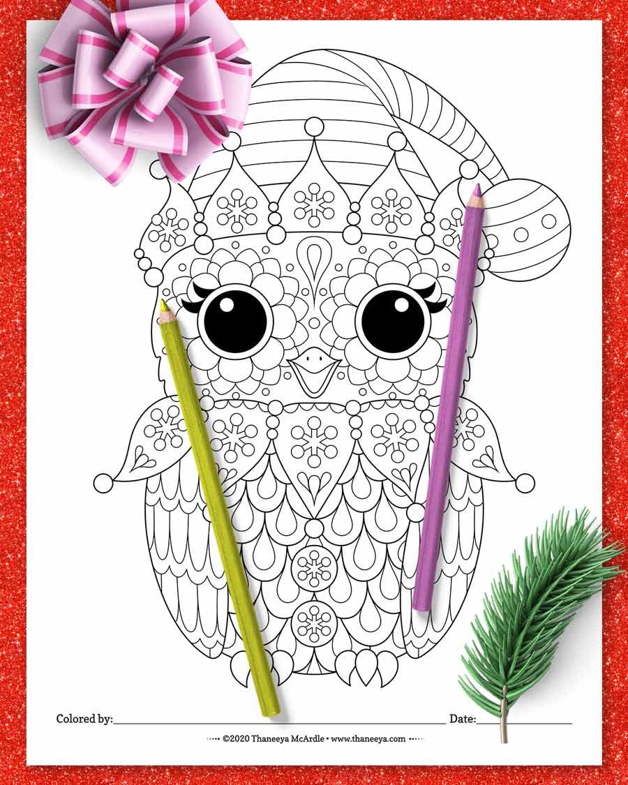 Christmas Animals Coloring Pages product image (11)