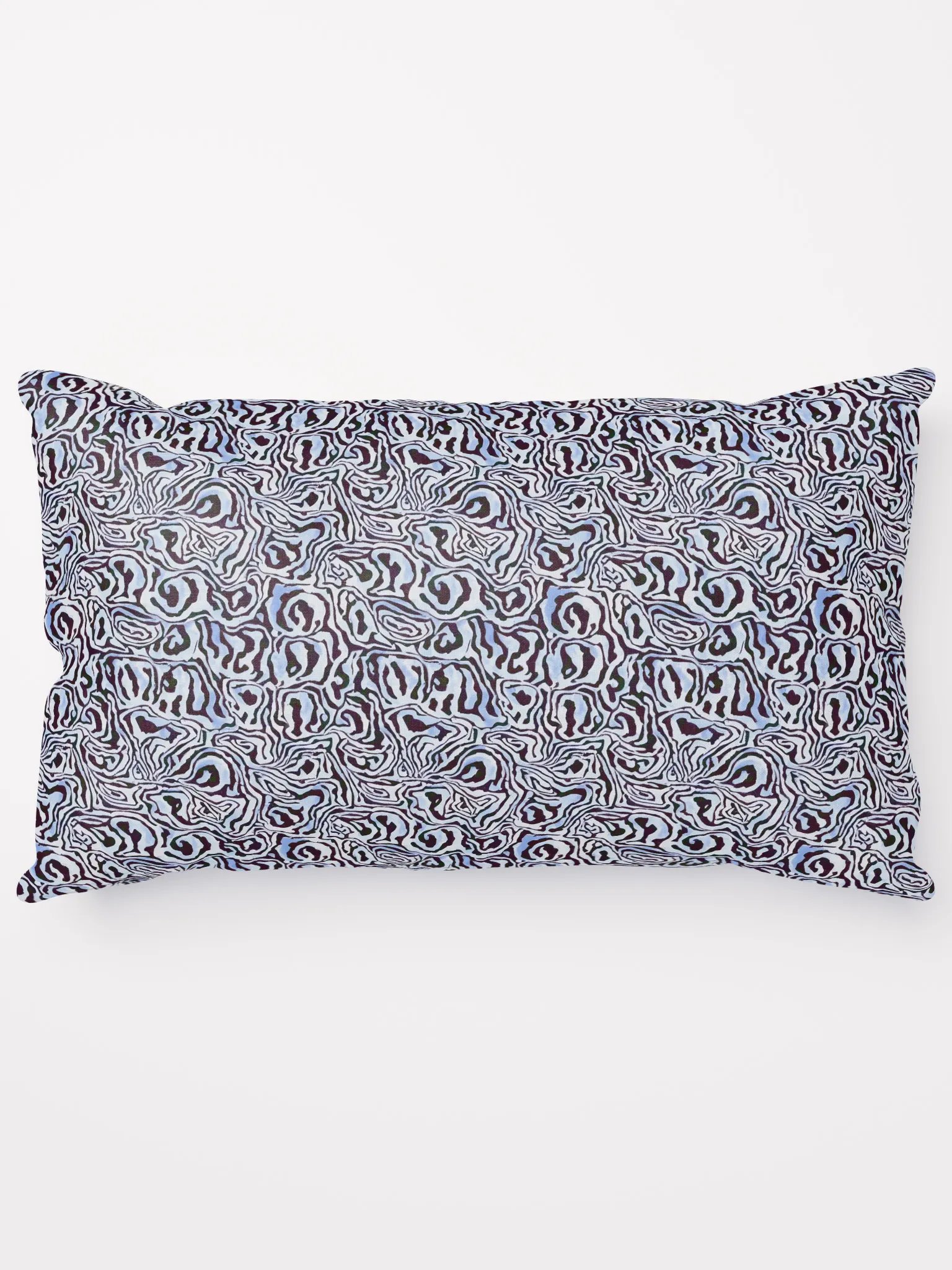 Blue Black Snake Pattern Pillow product image (14)