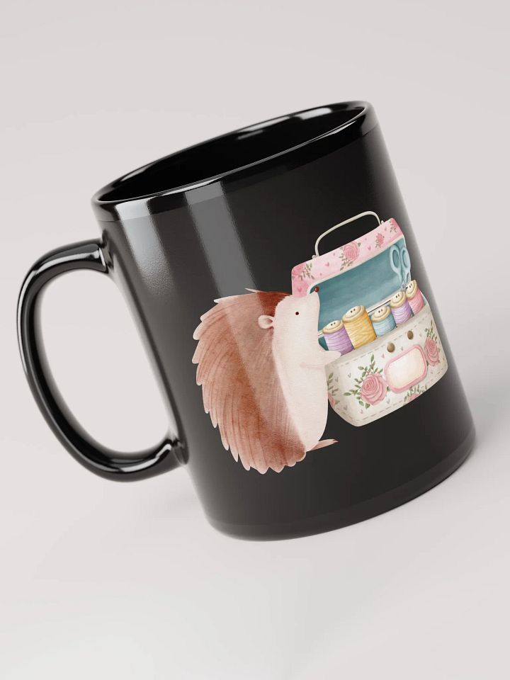 Maple's Sewing Kit | Black Glossy Mug product image (1)