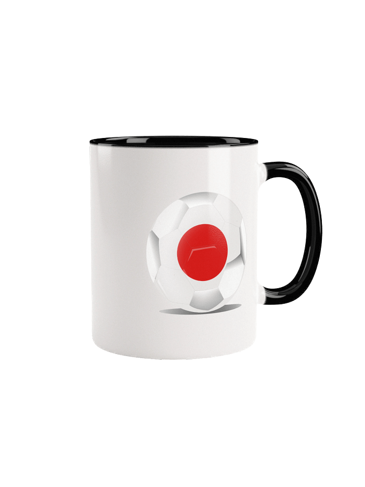 Japan Flag Soccer Ball White Coffee Mug product image (1)