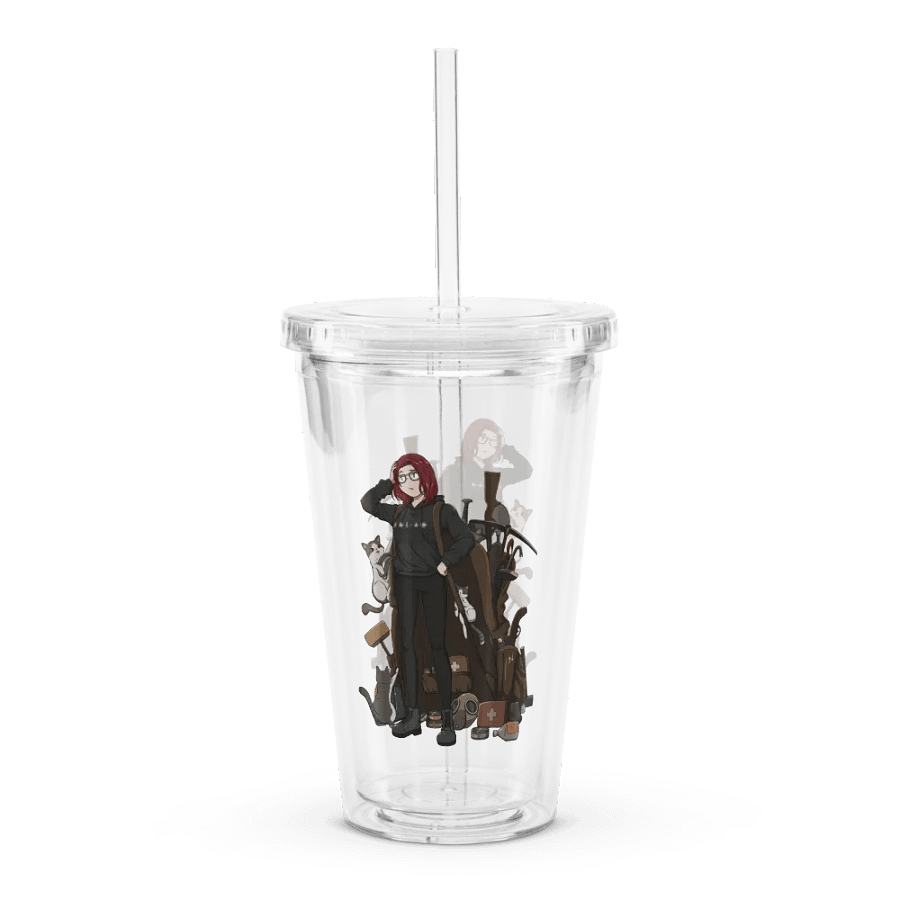 Loot Joblin Double Wall Clear Plastic Tumbler product image (7)