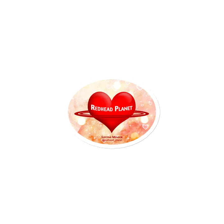 Redhead Planet Oval Magnet product image (1)
