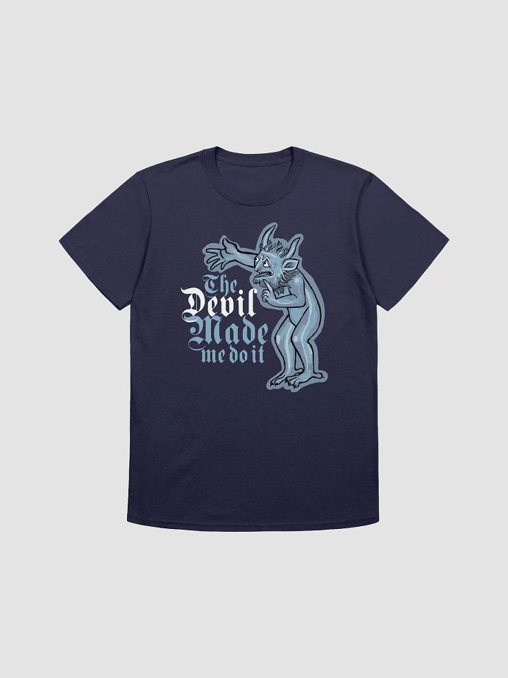 The Devil made me do it. Funny vintage T-shirt. product image (1)