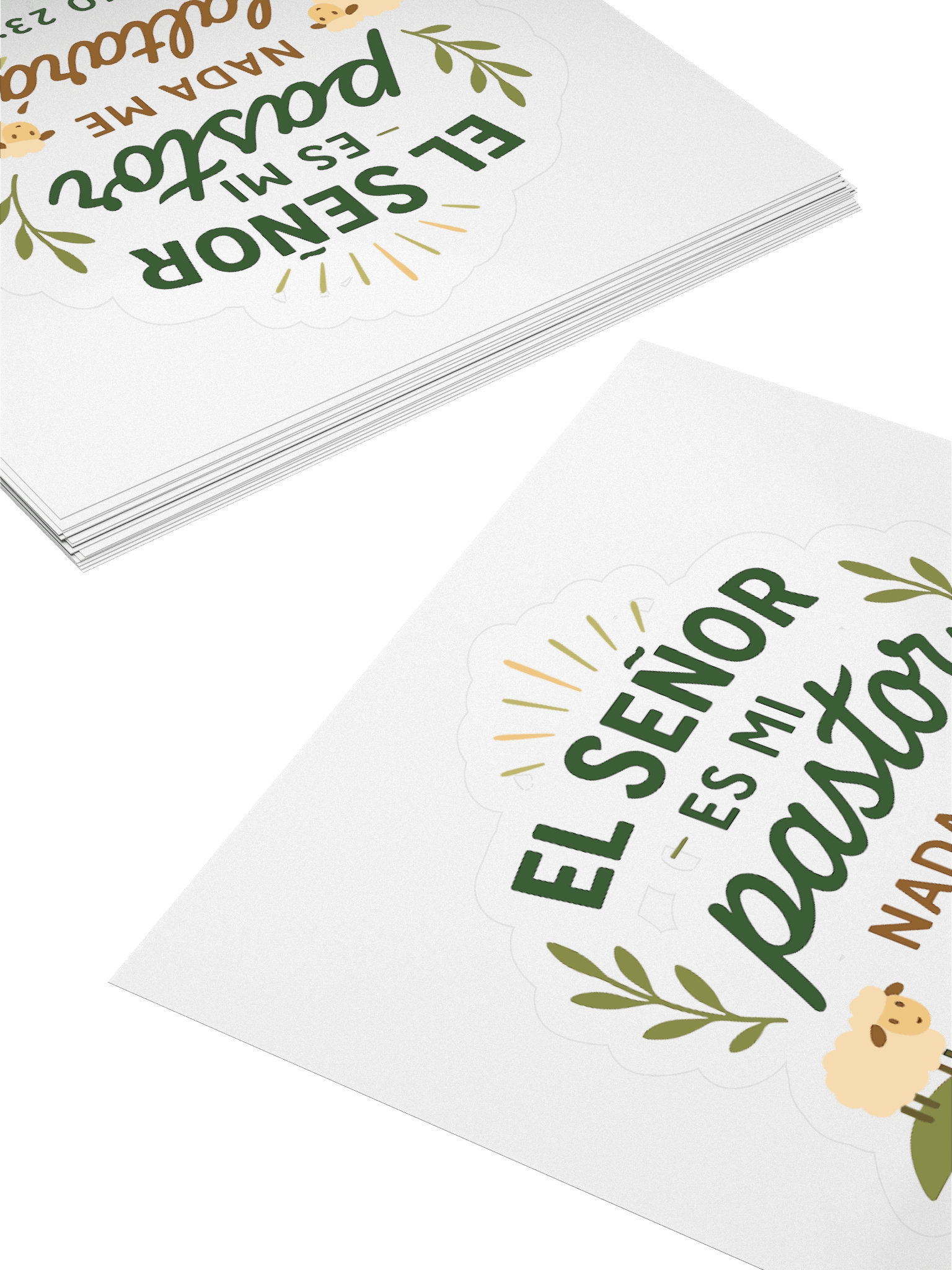 Spanish Faith Sticker – “El Señor es mi Pastor” – Christian Kiss-Cut Vinyl product image (4)