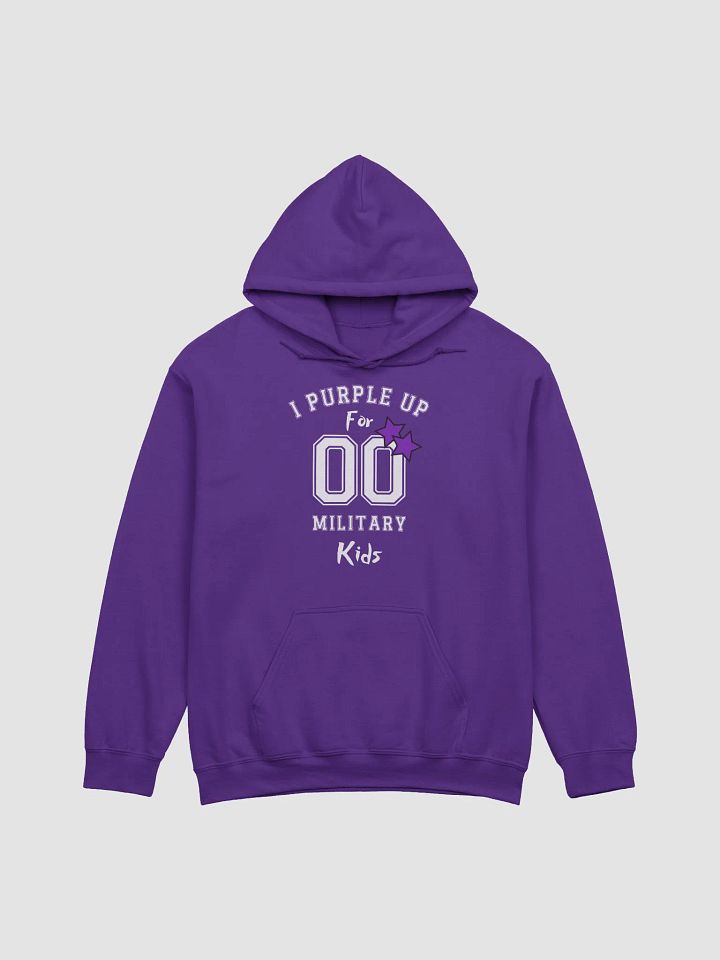 Purple Up For Military Child Month Hoodie For Men And Women With Purple Stars product image (1)