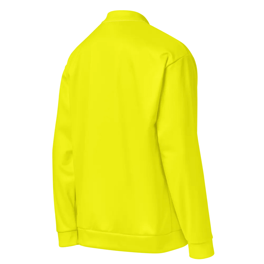 Plain Color Yellow Bomber Jacket product image (4)