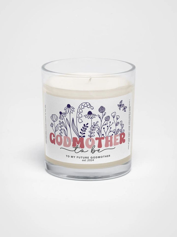 Pink groovy godmother proposal candle product image (2)