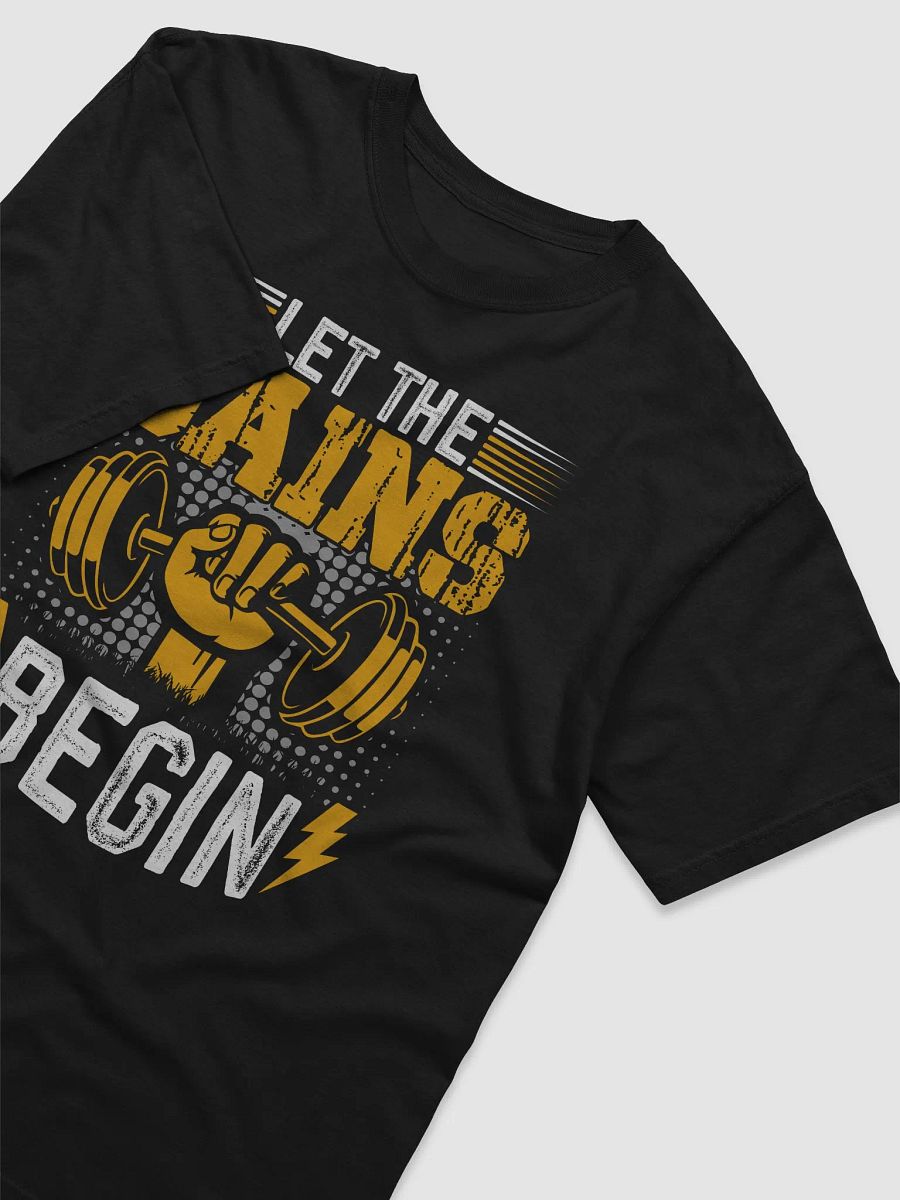 GAINS Fist Barbell Illustration T-Shirt product image (3)