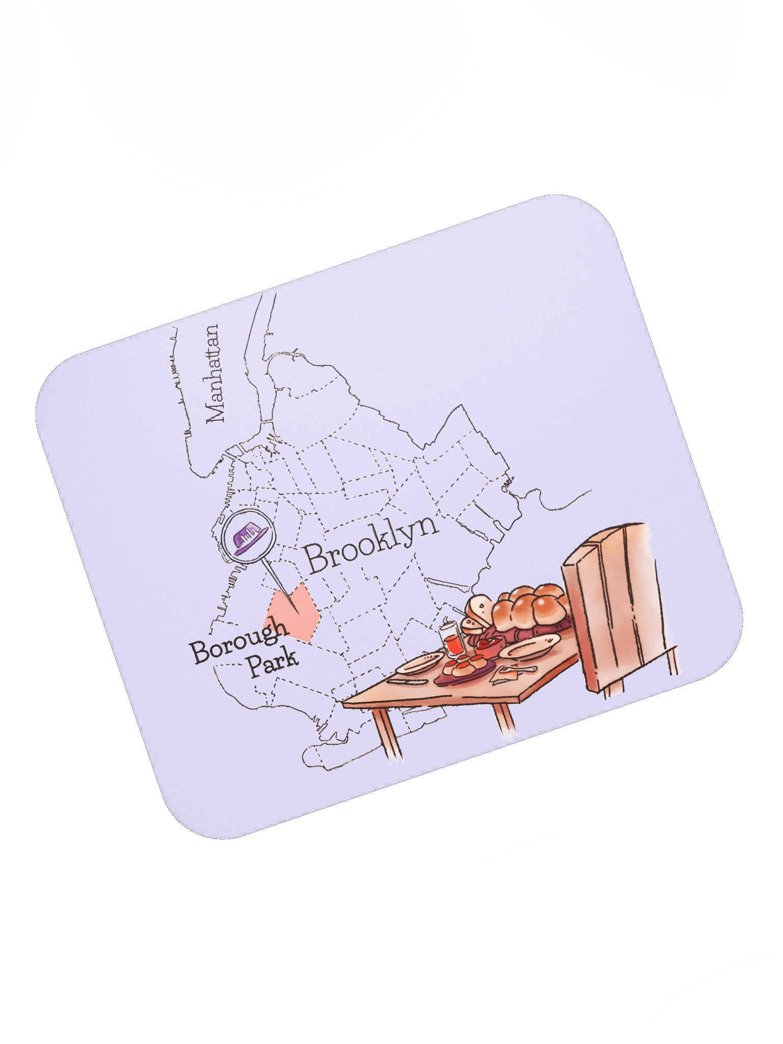 Borough Park Map Mouse Pad product image (7)