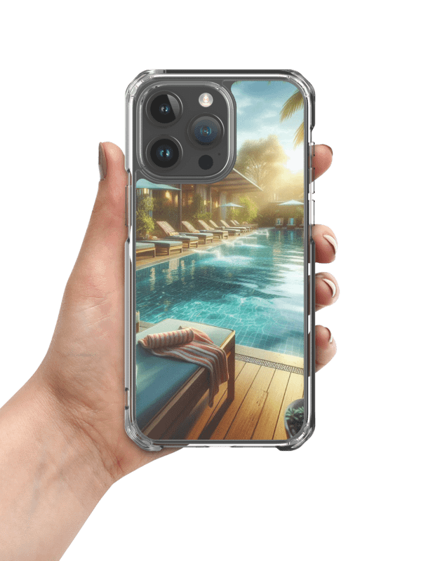 Tropical Oasis MagSafe® Clear iPhone® Case | AI Design product image (1)