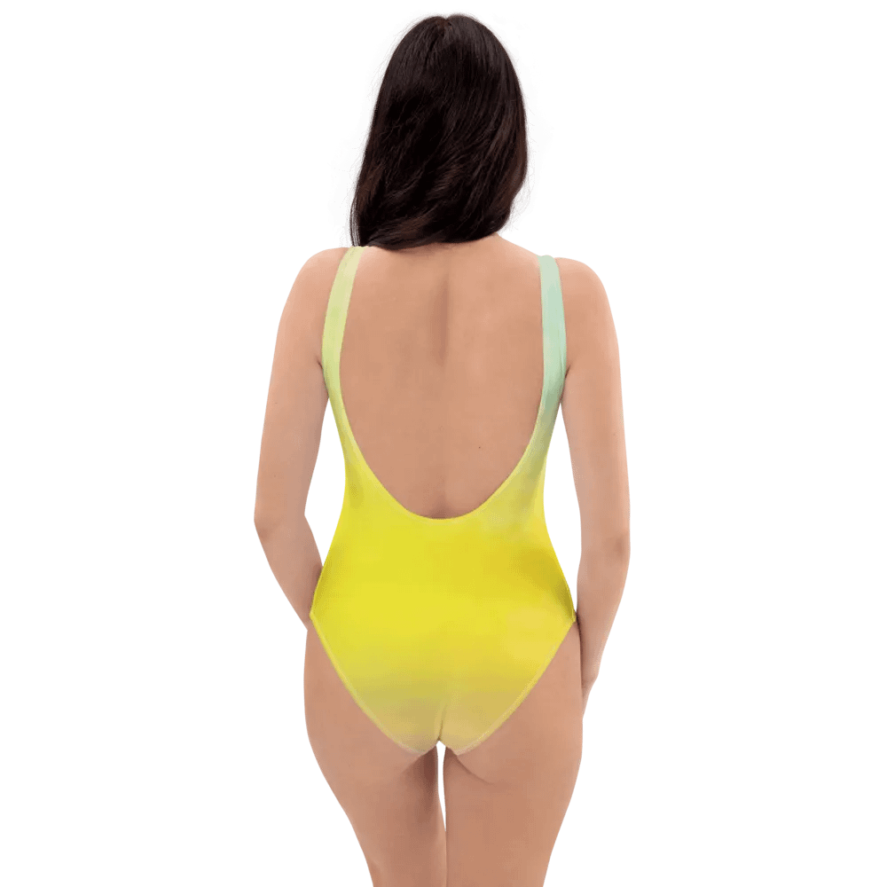 Blur Cloud Rainbow Design one piece Swimsuit - V9 product image (1)