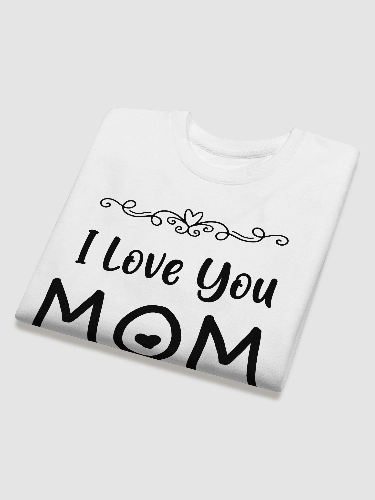 I Love You Mom Cotton Heritage Sweatshirt product image (13)