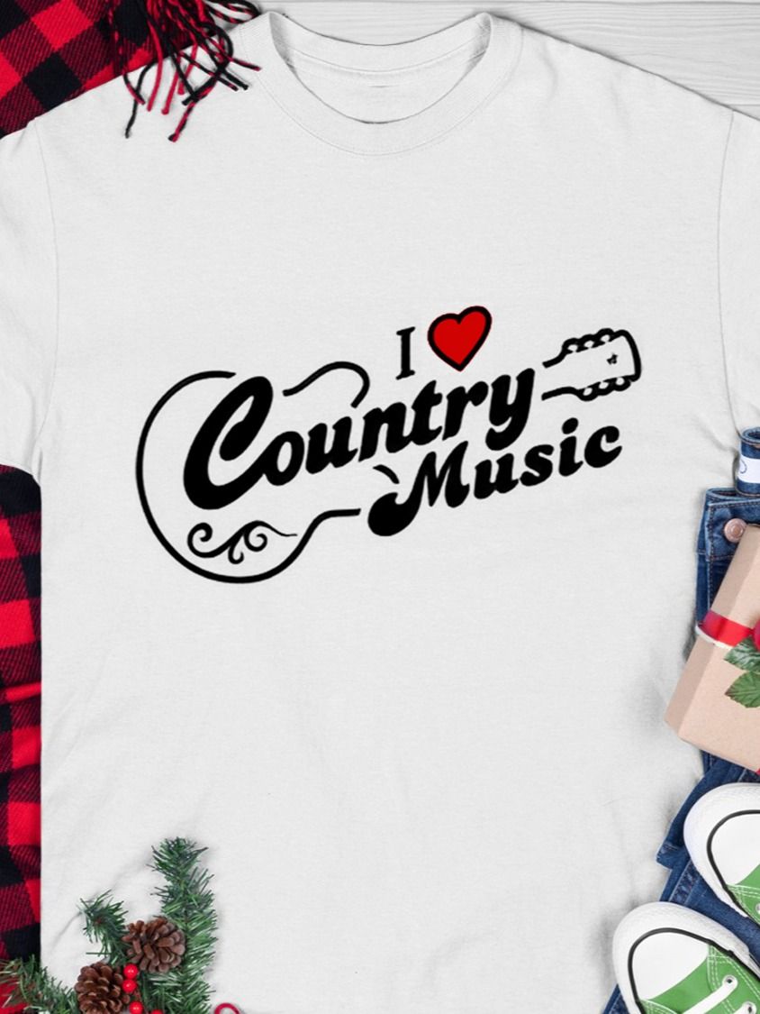 I Love Country Music T-Shirt product image (1)
