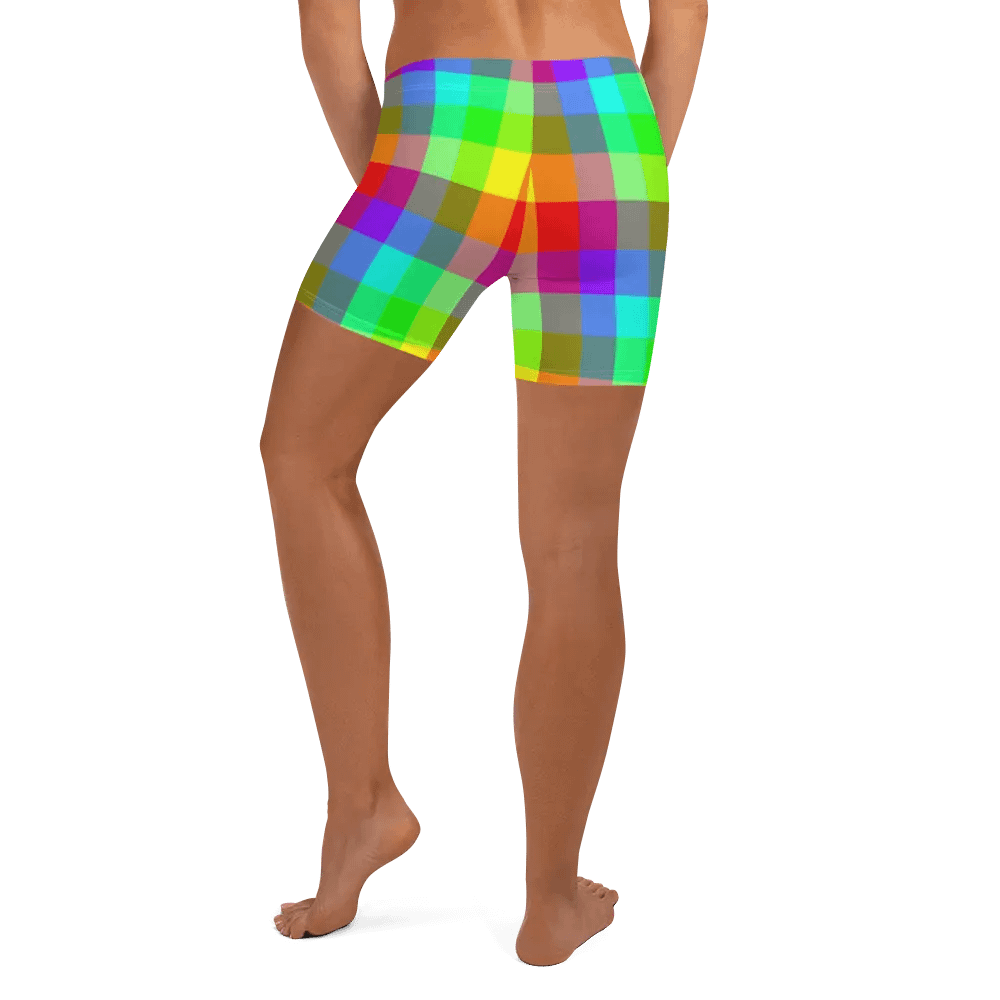 Rainbow Checkers Shorts product image (5)