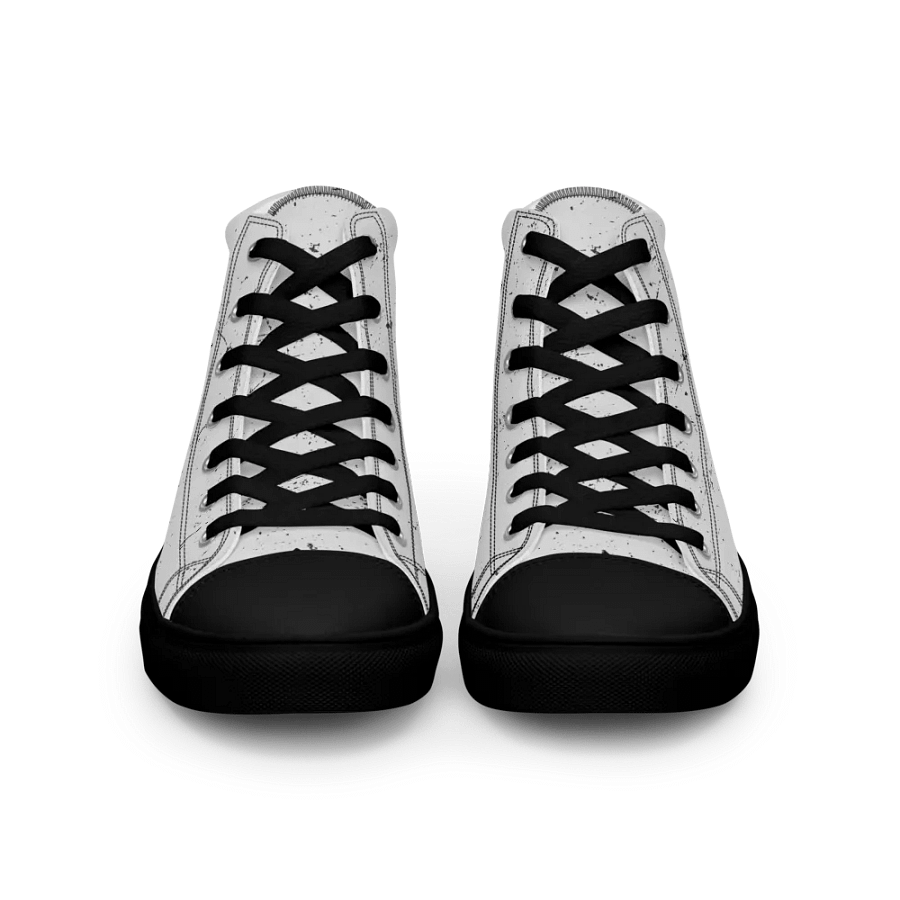 Women's High Top Canvas Shoes OneVamps White scratch color product image (5)