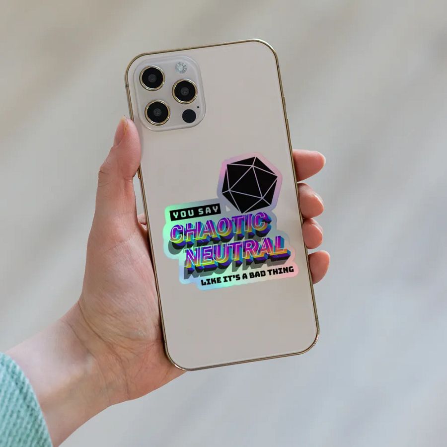 Chaotic Neutral - Holo Sticker product image (8)