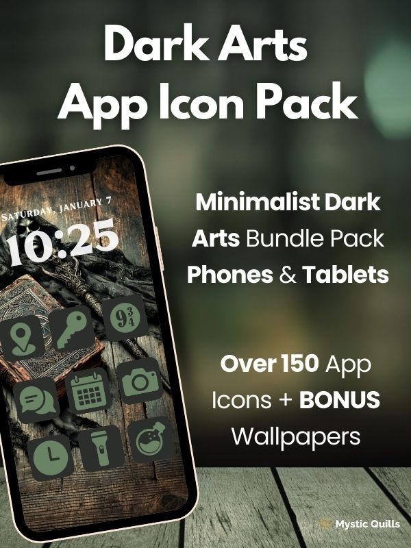 Dark Arts Minimalist App Icon Pack for Phones and Tablets product image (1)