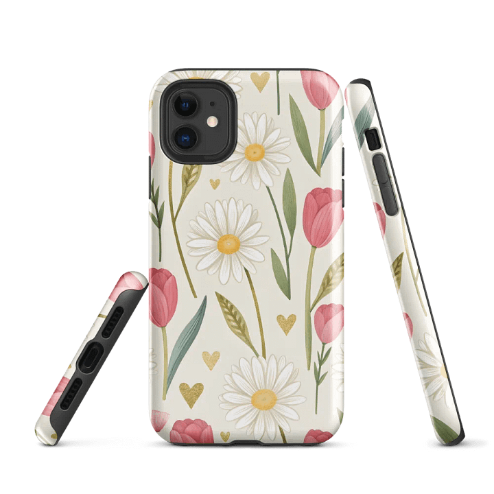 Daisy and Tulip Garden Tough iPhone® Case product image (1)